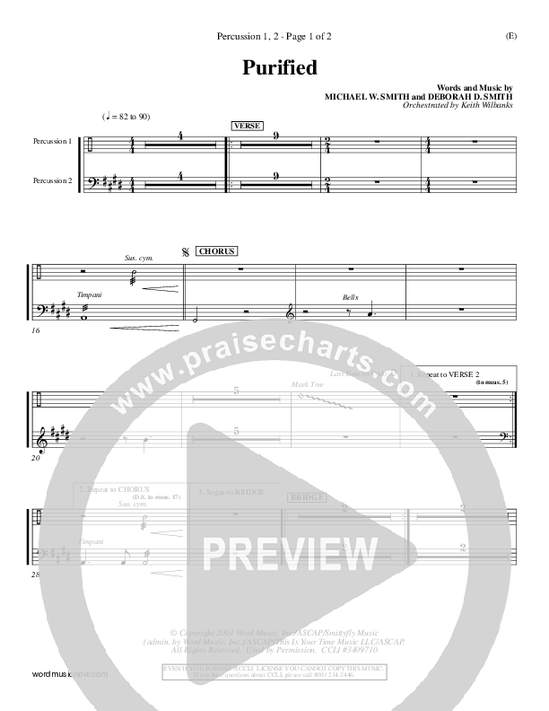 Purified Percussion 1/2 (Michael W. Smith)
