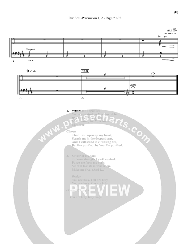 Purified Percussion 1/2 (Michael W. Smith)
