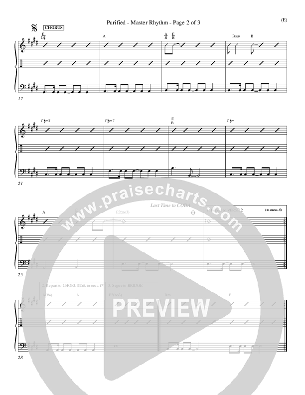 Purified Rhythm Chart (Michael W. Smith)