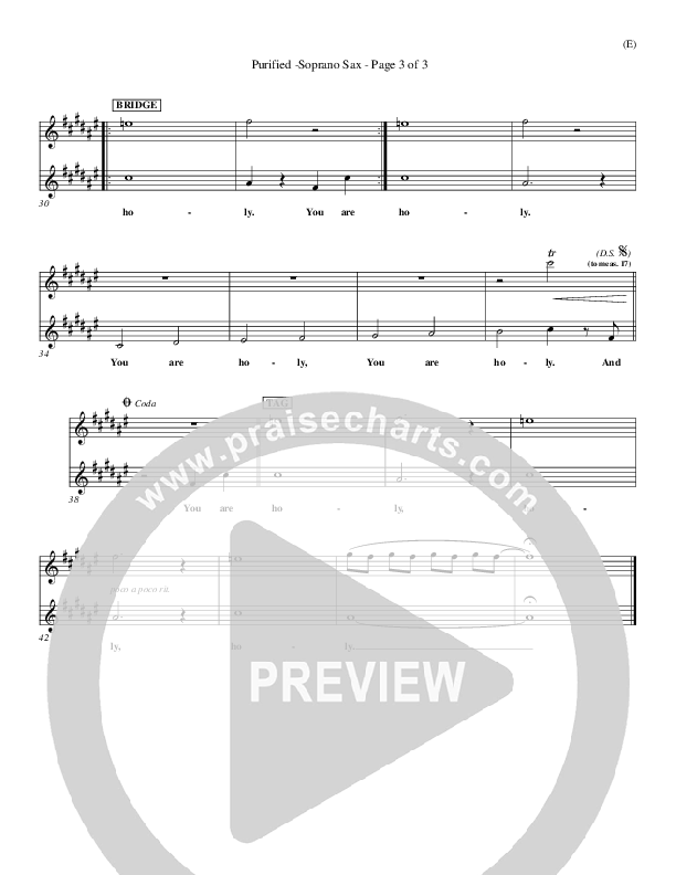 Purified Soprano Sax (Michael W. Smith)