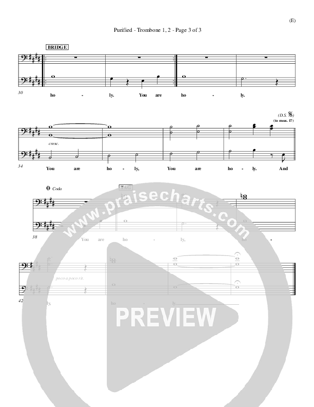 Purified Trombone 1/2 (Michael W. Smith)