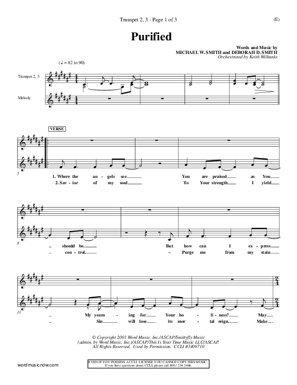 Purified Trumpet 2/3 (Michael W. Smith)