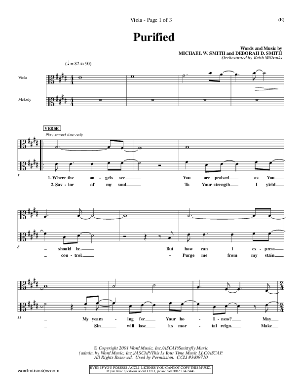 Purified Viola (Michael W. Smith)