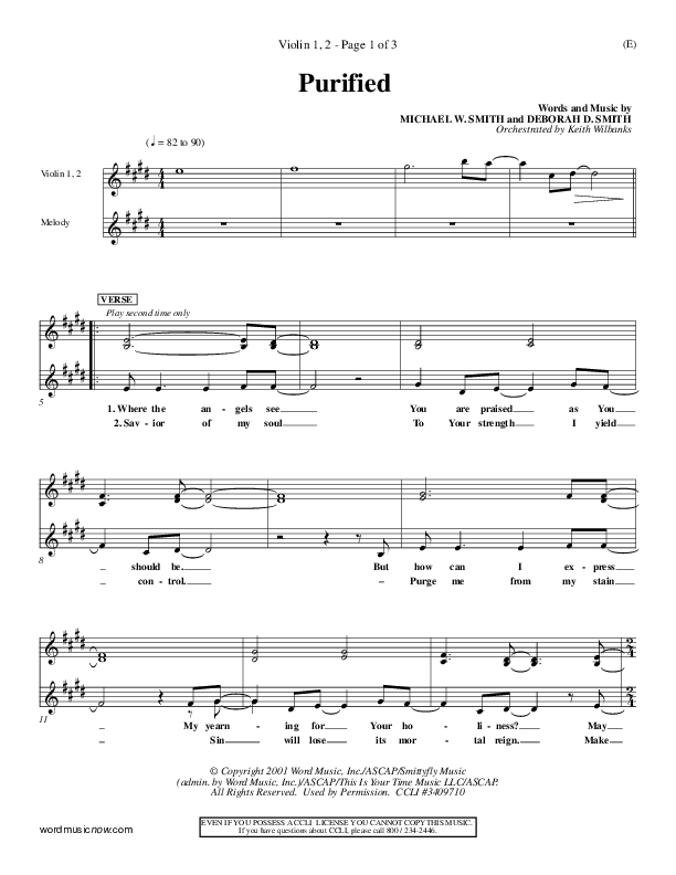 Purified Violin 1/2 (Michael W. Smith)