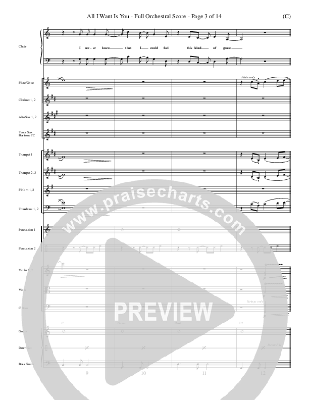 All I Want Is You Conductor's Score (Henry Seeley)