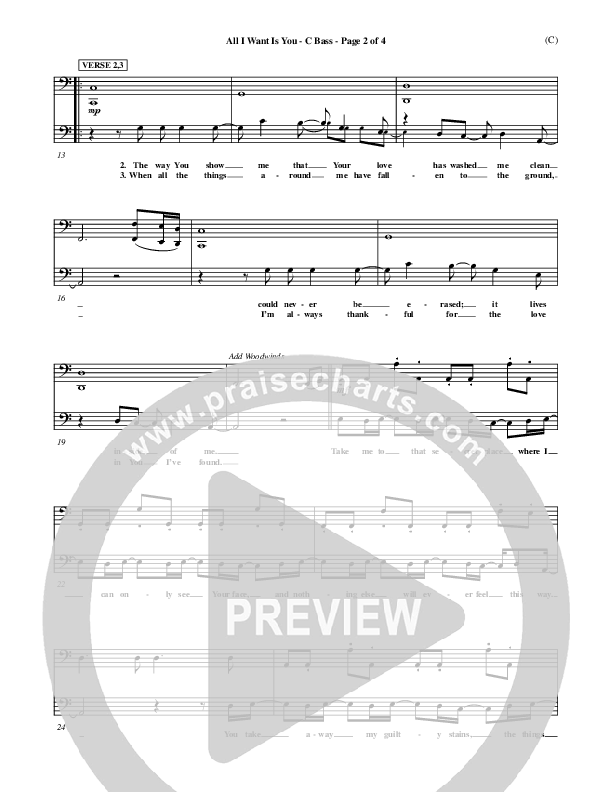 All I Want Is You Contrabass (Henry Seeley)