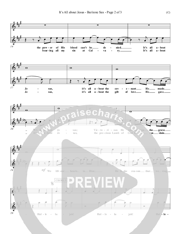 It's All About Jesus Bari Sax (Henry Seeley)