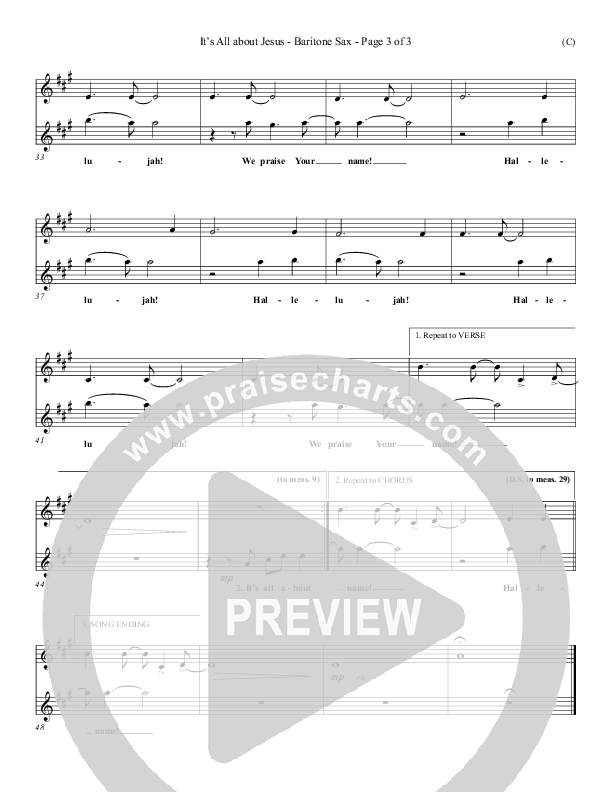 It's All About Jesus Bari Sax (Henry Seeley)