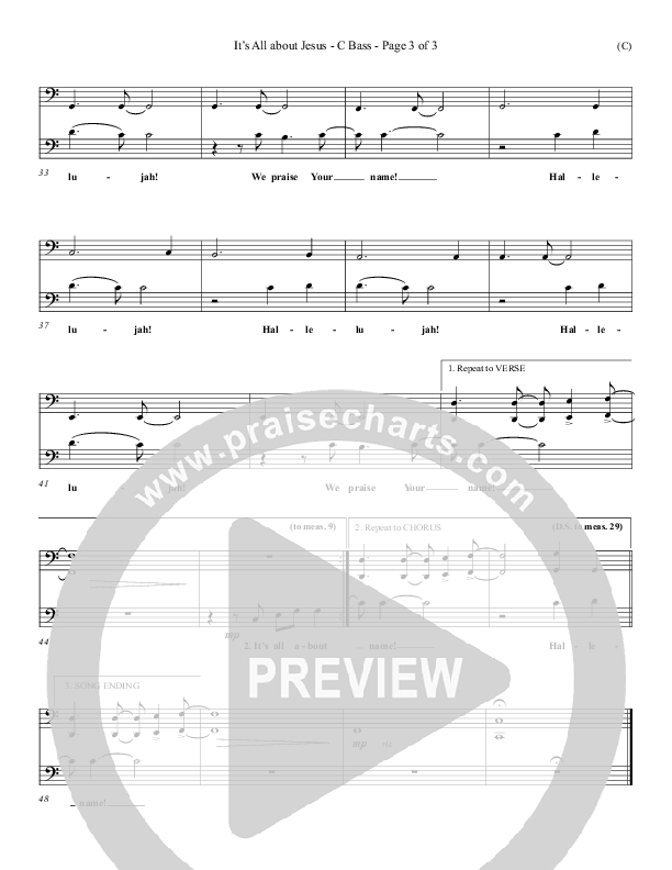 It's All About Jesus Contrabass (Henry Seeley)