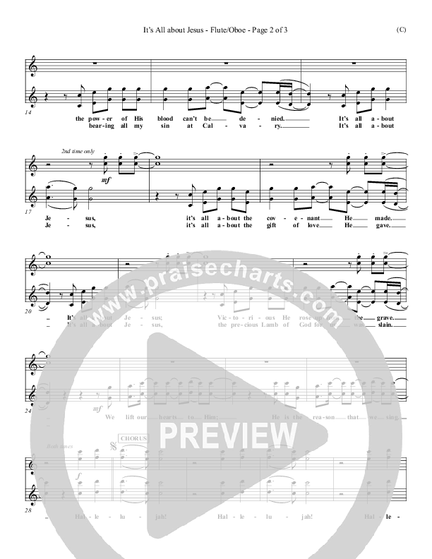 It's All About Jesus Flute/Oboe (Henry Seeley)