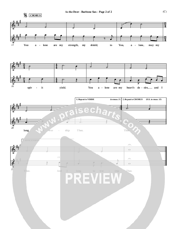 As The Deer Bari Sax (Martin Nystrom)