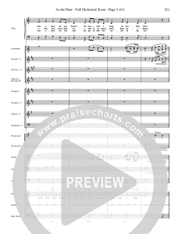 As The Deer Orchestration (Martin Nystrom)