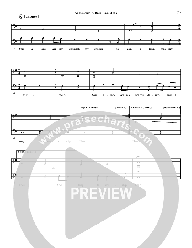 As The Deer Contrabass (Martin Nystrom)