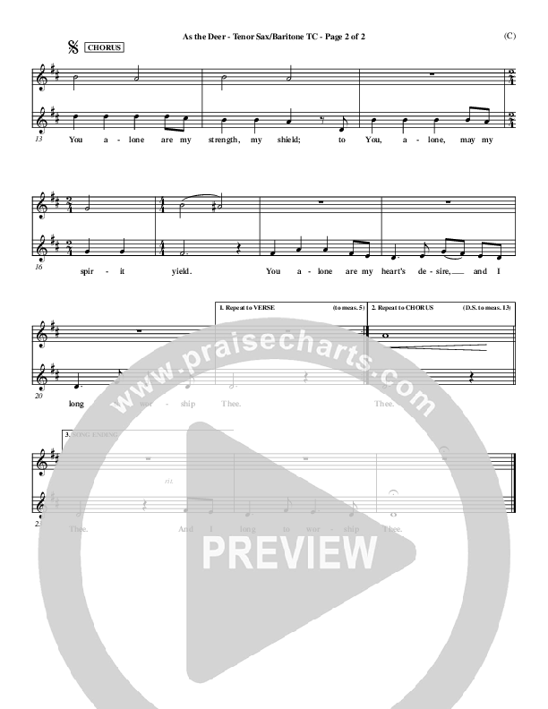 As The Deer Tenor Sax 2 (Martin Nystrom)