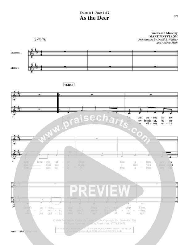 As The Deer Trumpet 1 (Martin Nystrom)