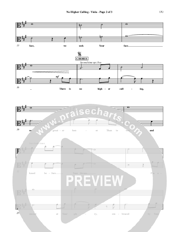 No Higher Calling Viola (Lenny LeBlanc)