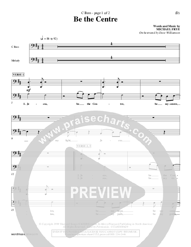 Be The Centre Contrabass (Michael Frye)