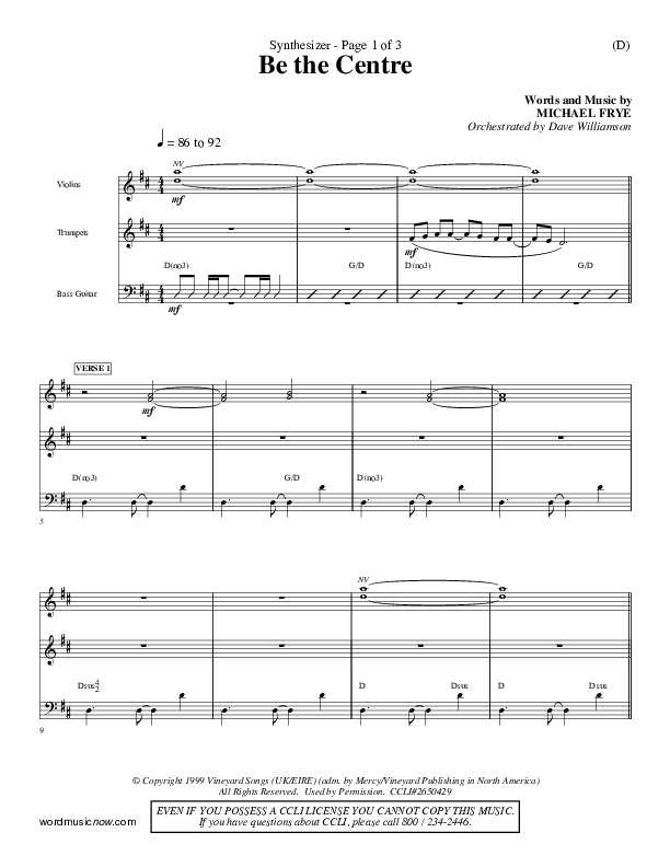 Be The Centre Synth (Michael Frye)