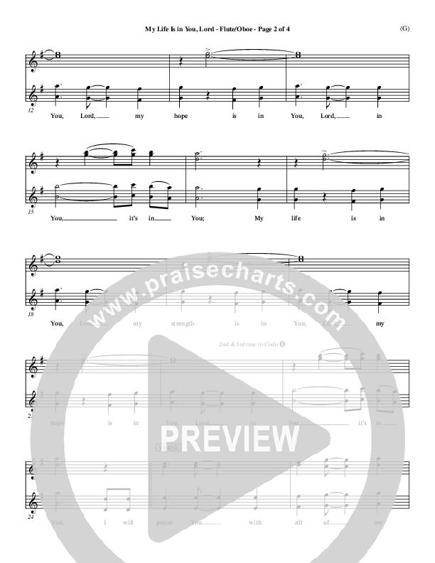 My Life Is In You Flute/Oboe (Daniel Gardner)