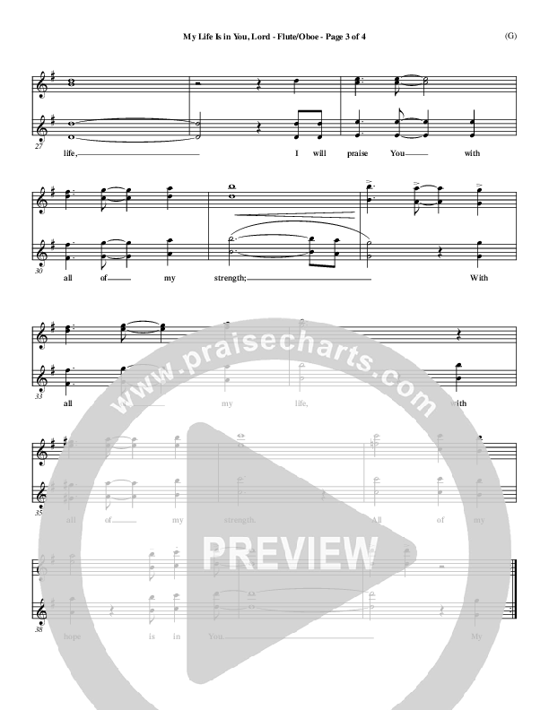 My Life Is In You Flute/Oboe (Daniel Gardner)