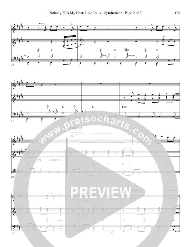 Nobody Fills My Heart Like Jesus Synth (Dennis Jernigan)