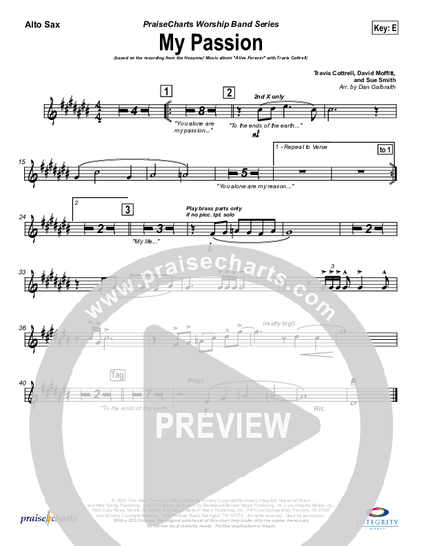 My Passion Alto Sax (Travis Cottrell)