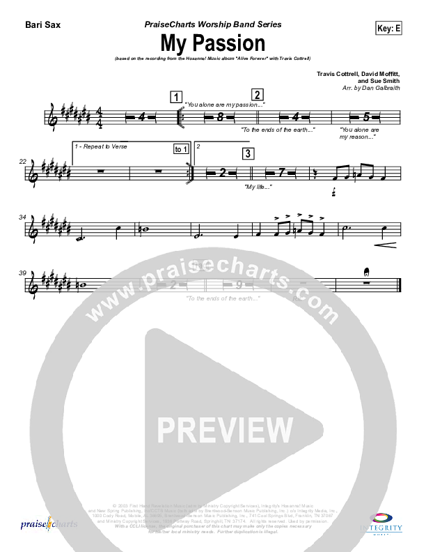 My Passion Bari Sax (Travis Cottrell)
