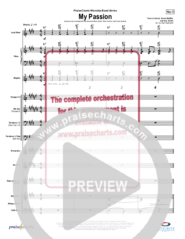 My Passion Conductor's Score (Travis Cottrell)