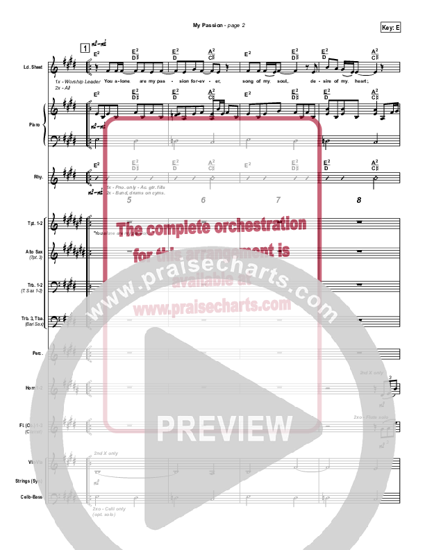 My Passion Conductor's Score (Travis Cottrell)