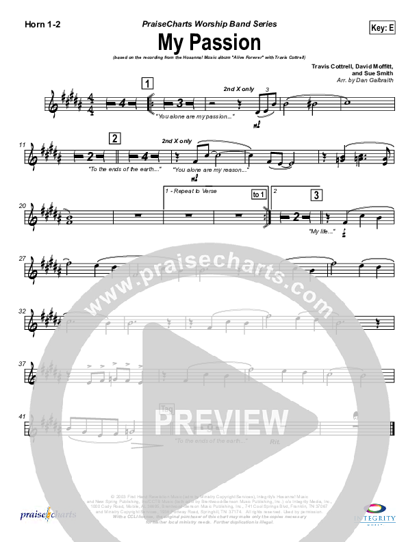 My Passion French Horn 1/2 (Travis Cottrell)
