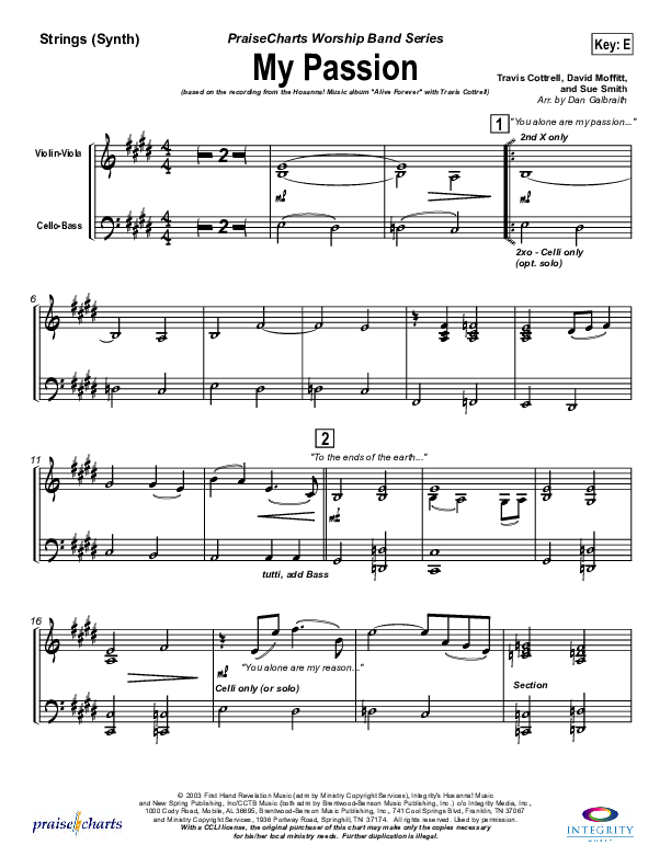 My Passion Synth Strings (Travis Cottrell)