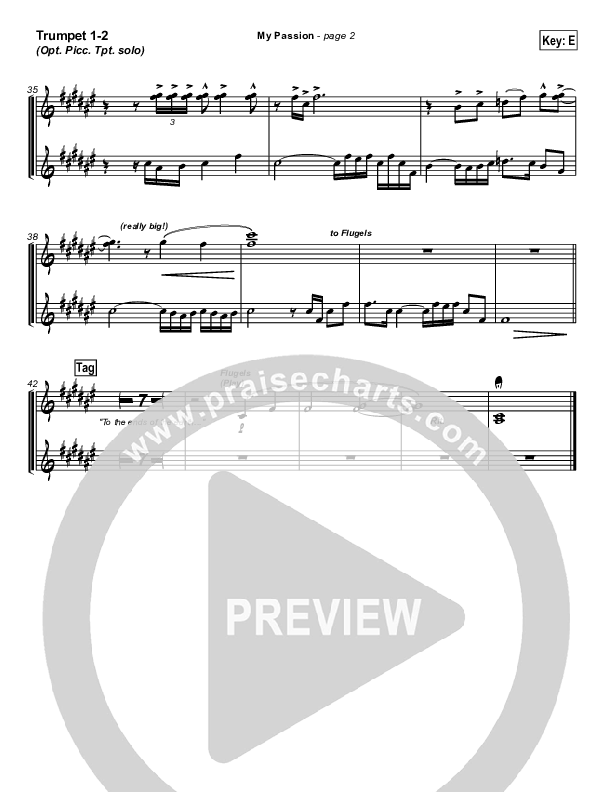 My Passion Trumpet 1,2 (Travis Cottrell)