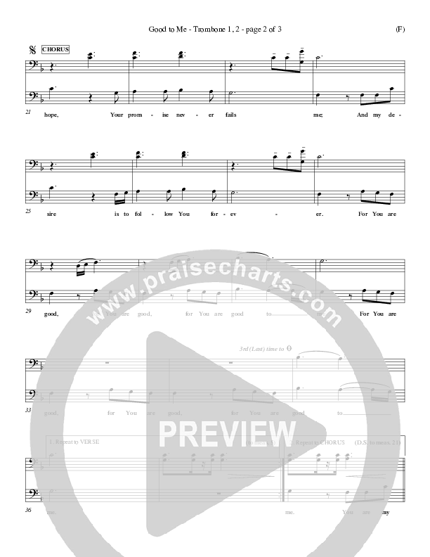 Good To Me Trombone 1/2 (Craig Musseau)