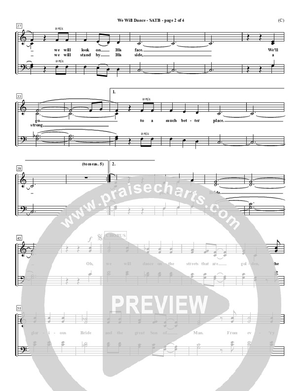 We Will Dance Choir Vocals (SATB) (David Ruis)
