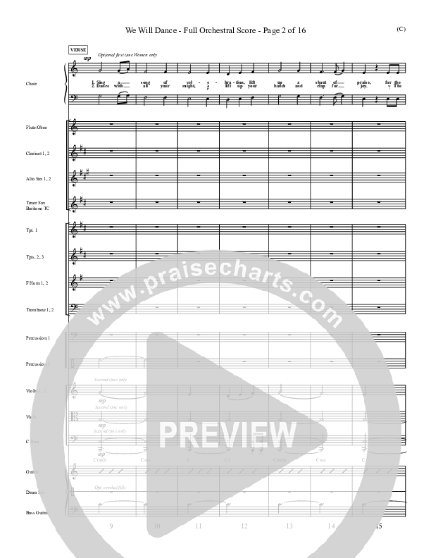 We Will Dance Conductor's Score (David Ruis)