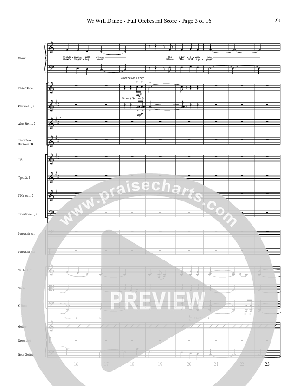 We Will Dance Conductor's Score (David Ruis)