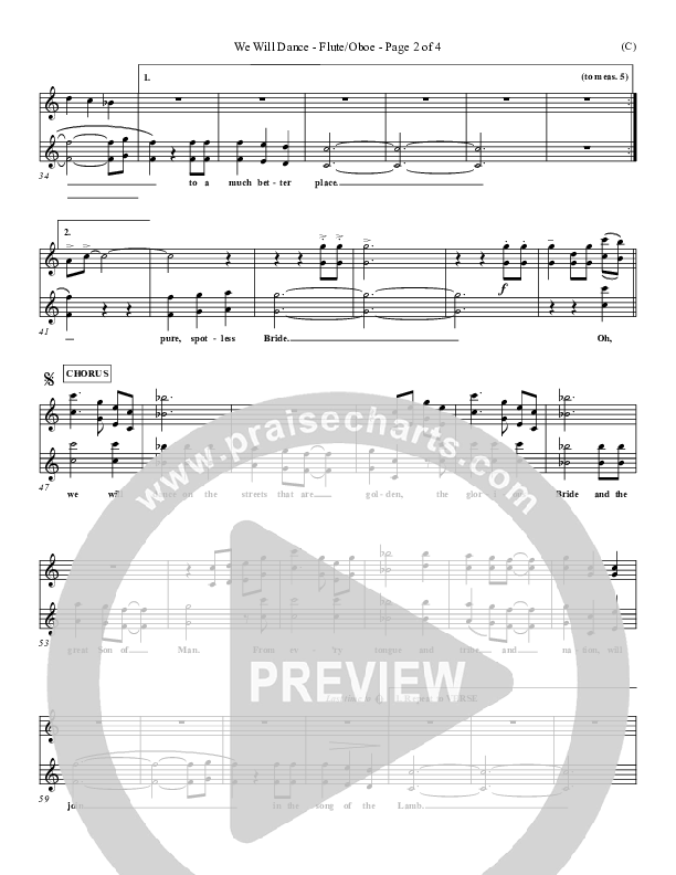 We Will Dance Flute/Oboe (David Ruis)