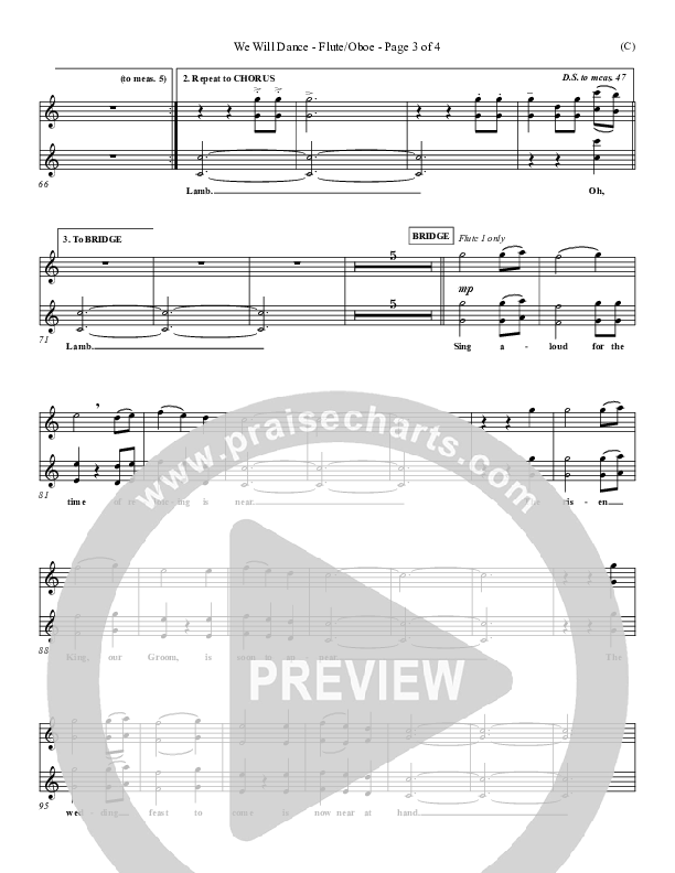 We Will Dance Flute/Oboe (David Ruis)