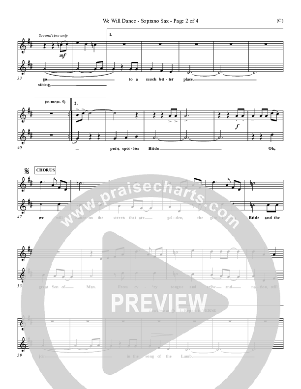 We Will Dance Soprano Sax (David Ruis)