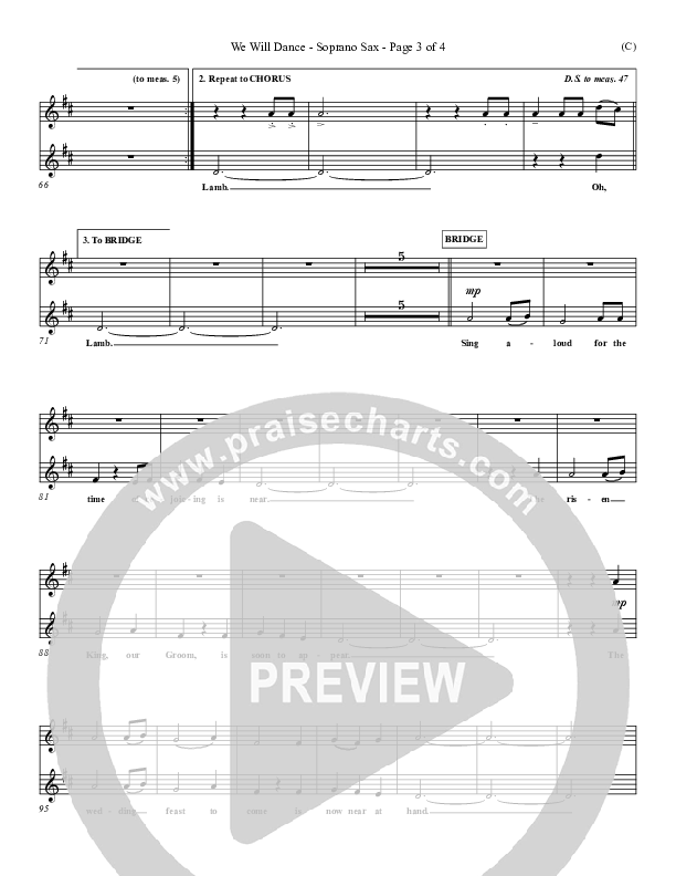 We Will Dance Soprano Sax (David Ruis)