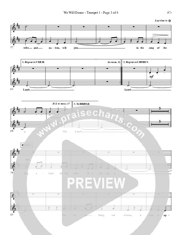 We Will Dance Trumpet 1 (David Ruis)