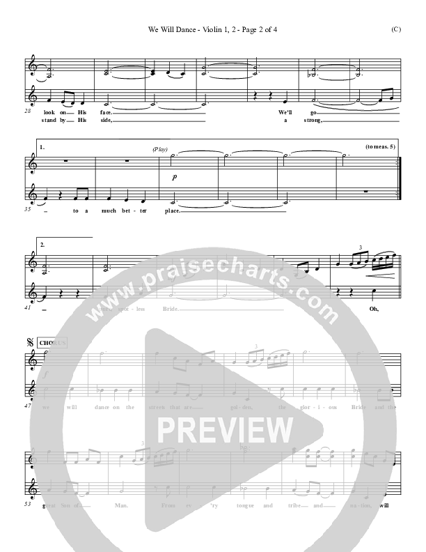 We Will Dance Violin 1/2 (David Ruis)