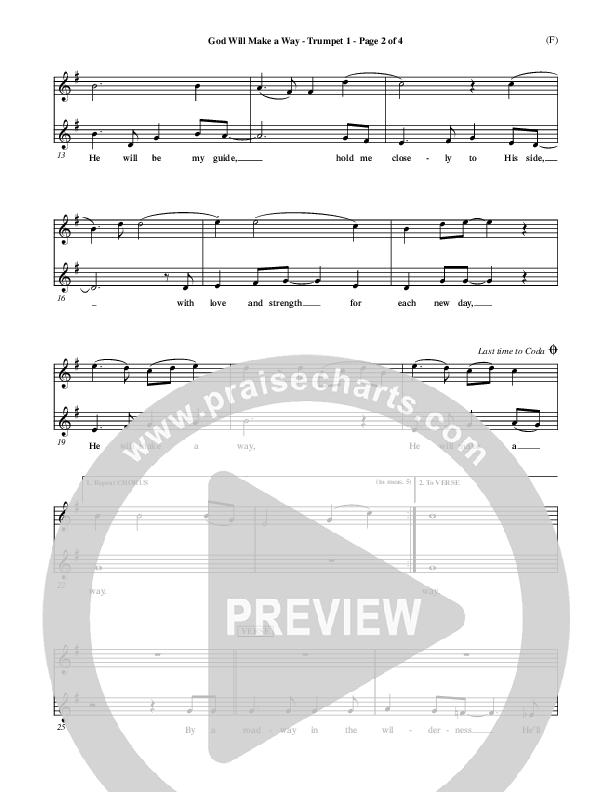 God Will Make A Way Trumpet 1 (Don Moen)