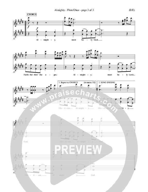 Almighty Flute/Oboe (Wayne Watson)