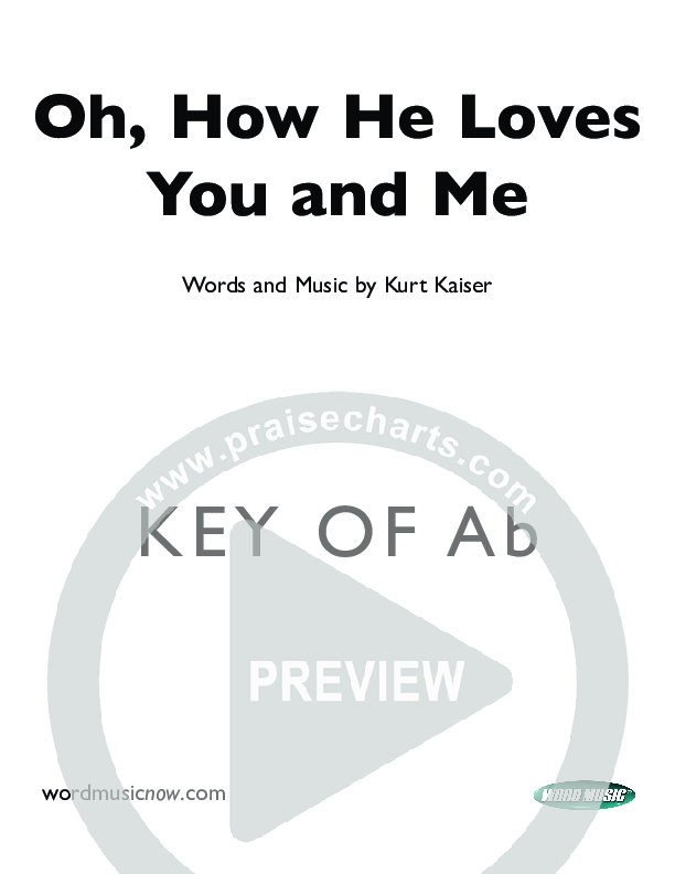 Oh How He Loves You And Me Cover Sheet (Kurt Kaiser)