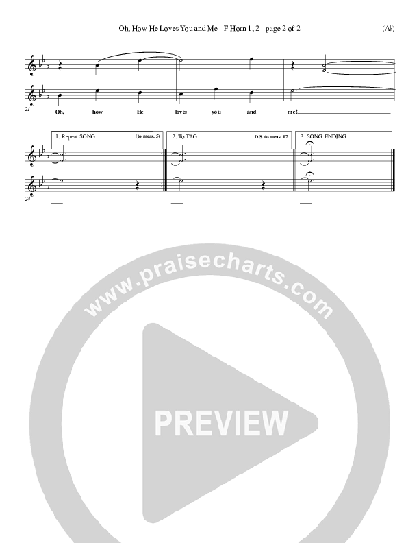 Oh How He Loves You And Me French Horn 1/2 (Kurt Kaiser)