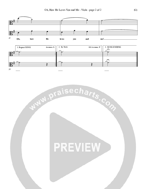 Oh How He Loves You And Me Viola (Kurt Kaiser)