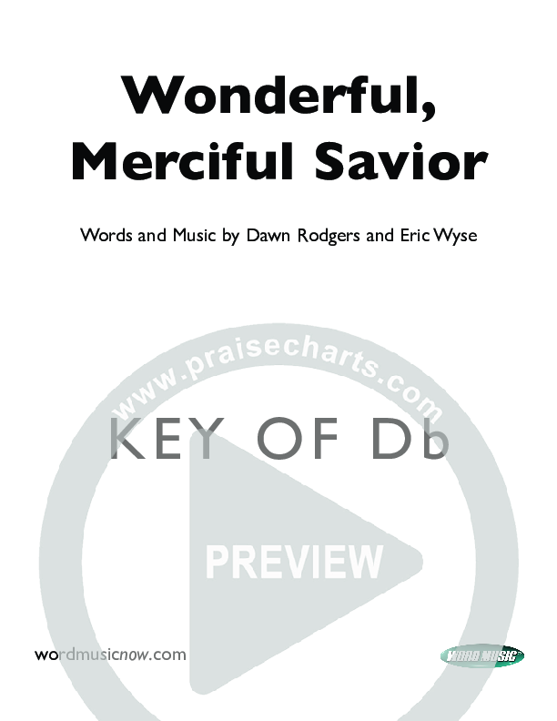 Wonderful Merciful Savior Orchestration (Eric Wyse)