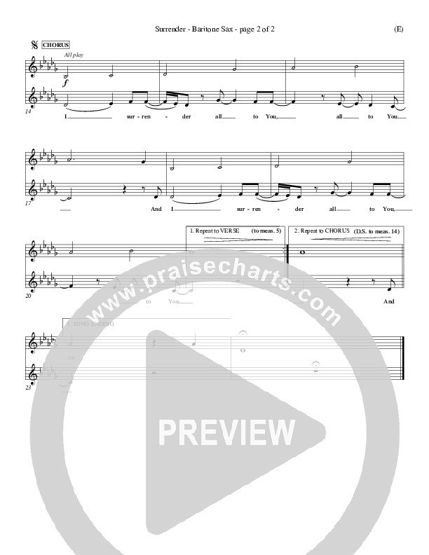 Surrender Bari Sax (Marc James)