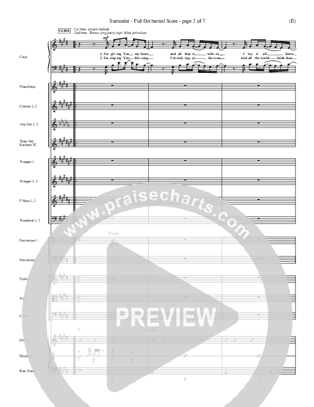 Surrender Conductor's Score (Marc James)